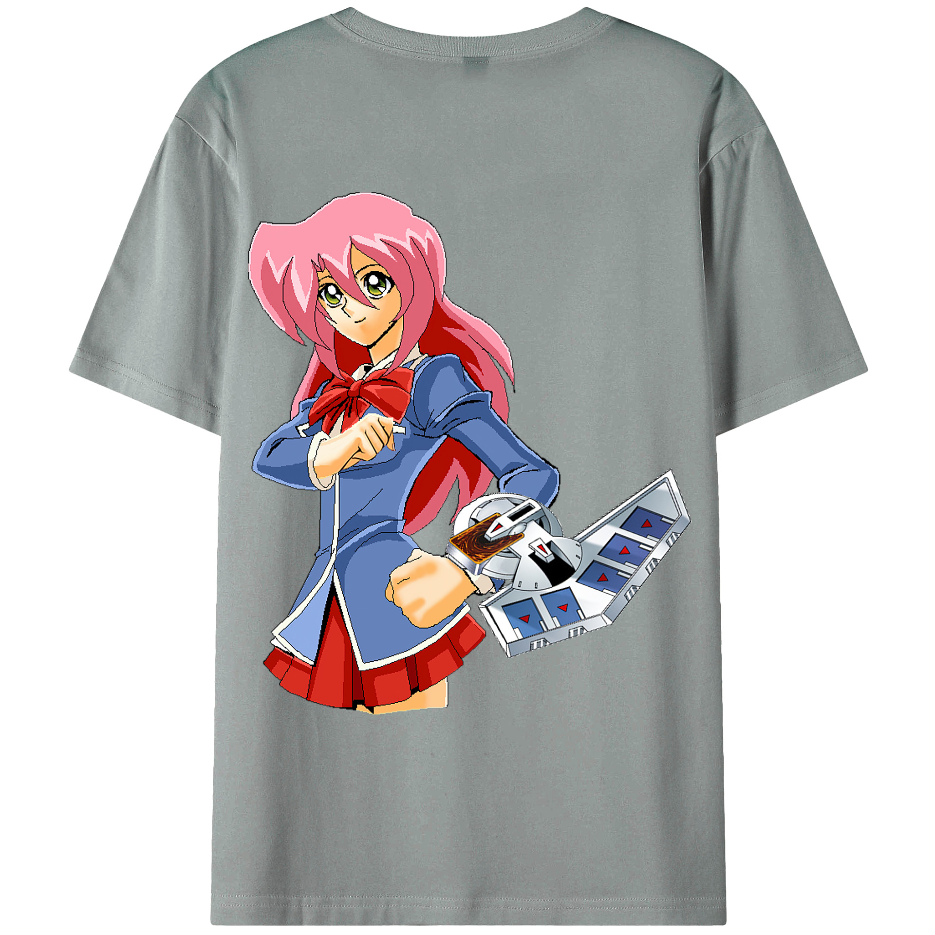 （画像用） 遊☆戯☆王 Yu-Gi-Oh! 綿100％ メンズ半袖Tシャツ（バックプリント） 通気性
